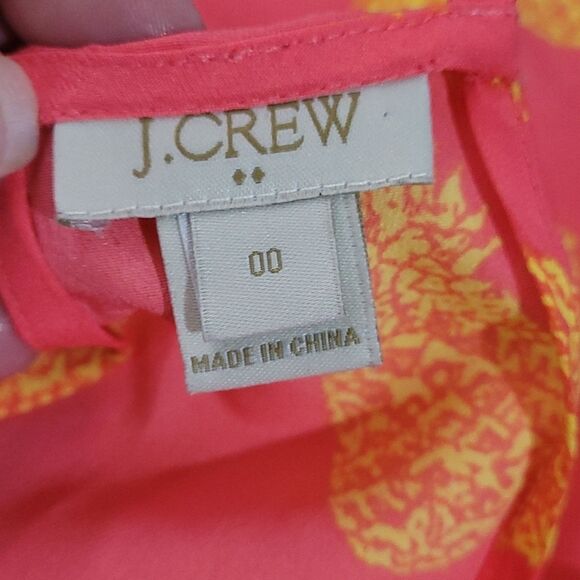 J. Crew Pink and Gold Pineapple Tank‎ Top - Picture 3 of 4